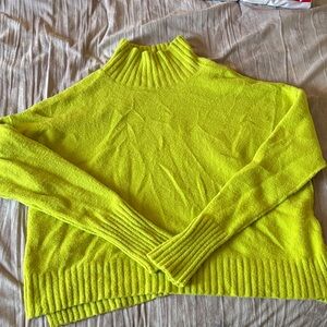Free People Chartreuse Sweater (S)